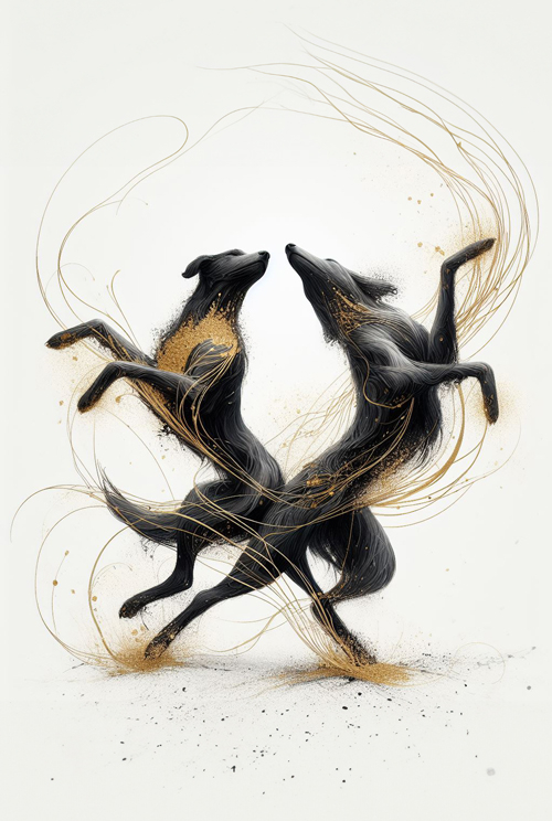 dance in golden dust  