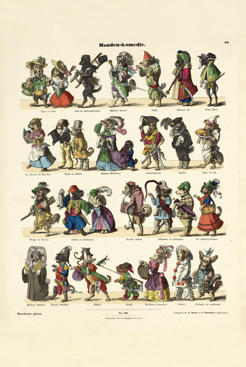 dogs comedy (1854) eduard ille 