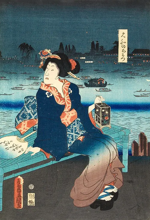 actor bandō mitsugorō vi as yamato no omitsu (1862) japan utagawa kunisada 