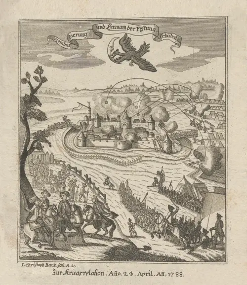 bombardovanje i zauzimanje šabačke tvrđave 24 aprila 1788 godine austrijsko turski rat  