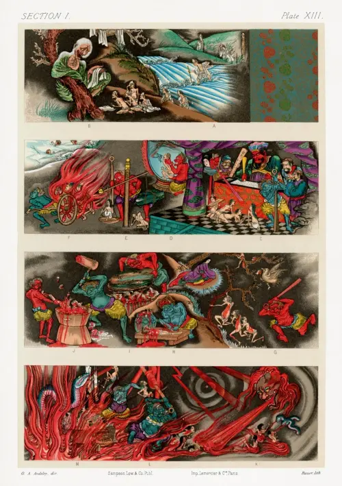 chinese buddhist hell (1884) the ornamental arts of japan g a audsley japan 