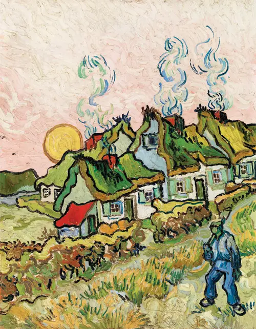houses and figure (1890) vinsent van gog 