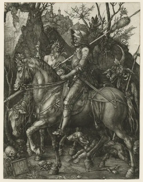 knight, death, and the devil (1513) albrecht dürer poster albreht direr 