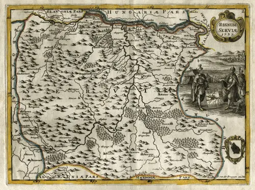 regnum serviæ 1737 mapa kraljevine srbije (1718 1739)  