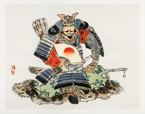 samurai kōno bairei (1844 1895) japan portreti 