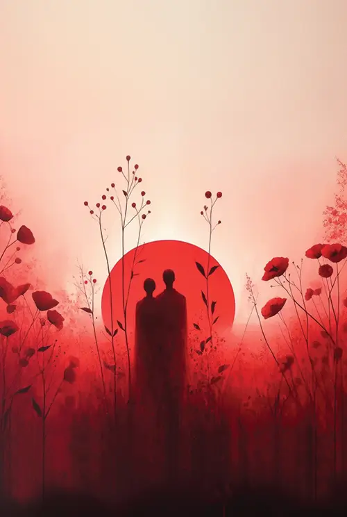 sunrise in red  
