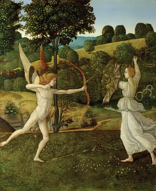 the combat of love and chastity (1445 1497) gherardo di giovanni del fora 