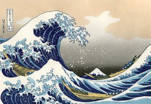 the great wave at kanagawa (1831) hokusai poster japan katsushika hokusai 