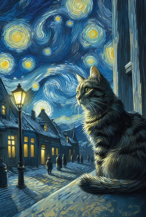 van gogh s cat poster životinje 