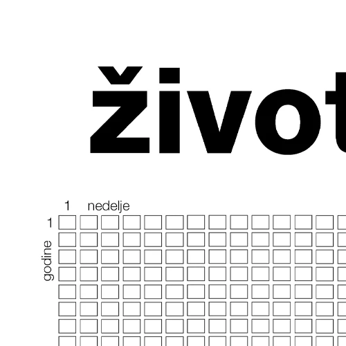 život u nedeljama interaktivni motivacioni poster  