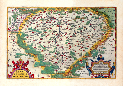 map of bohemia (1590)  