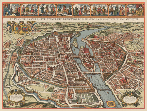 merian map of paris  