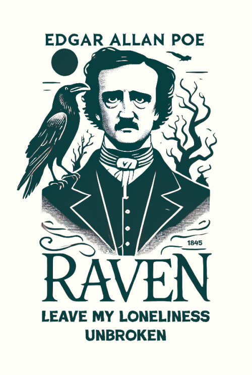 raven leave my loneliness unbroken edgar allan poe  