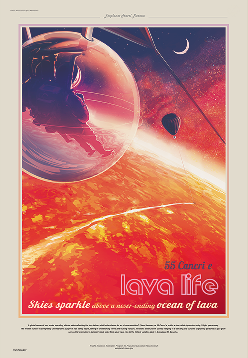 55 cancri e jpl travel poster nasa jet propulsion laboratory 