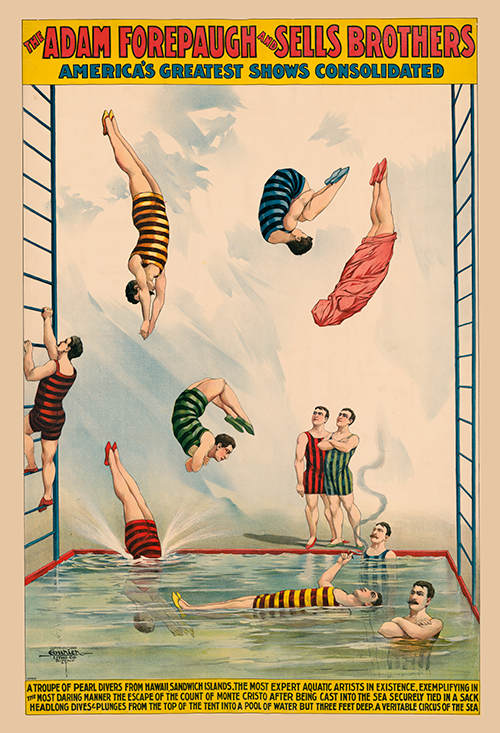 a troupe of pearl divers from hawaii the adam forepaugh and sells brothers america s greatest shows consolidated (1898)  
