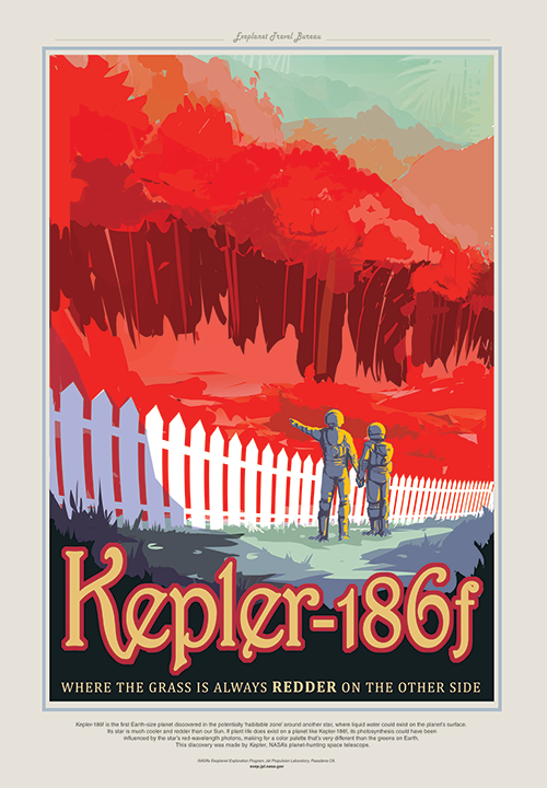 kepler 186f jpl travel poster nasa jet propulsion laboratory 