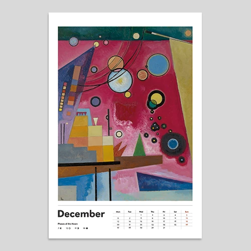 kandinsky zidni kalendar za 2025 godinu  