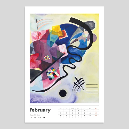 kandinsky zidni kalendar za 2025 godinu  