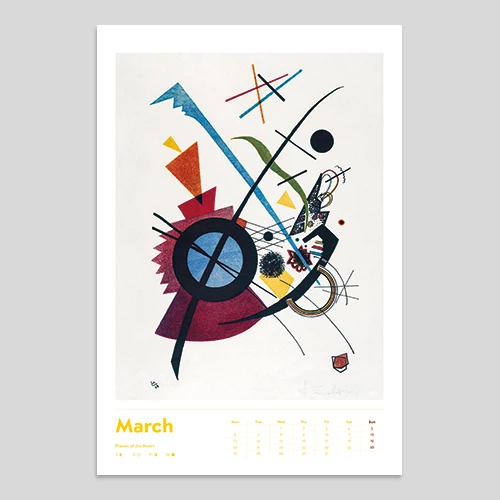 kandinsky zidni kalendar za 2025 godinu  