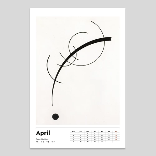 kandinsky zidni kalendar za 2025 godinu  