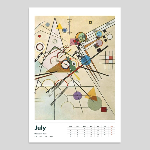 kandinsky zidni kalendar za 2025 godinu  