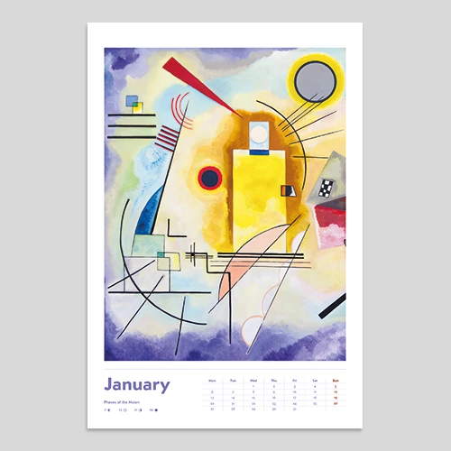 kandinsky zidni kalendar za 2025 godinu  