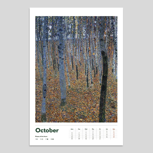 klimt zidni kalendar za 2025 godinu gustav klimt 