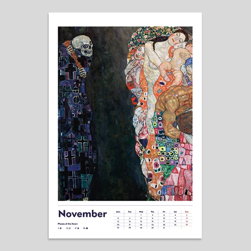 klimt zidni kalendar za 2025 godinu gustav klimt 