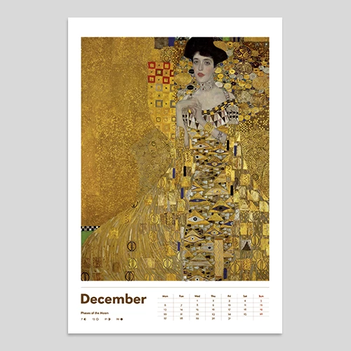klimt zidni kalendar za 2025 godinu gustav klimt 