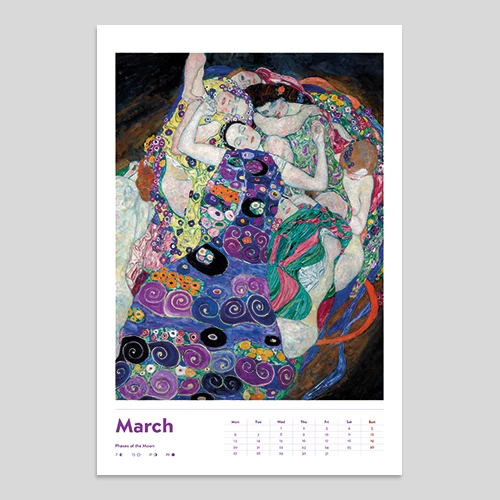 klimt zidni kalendar za 2025 godinu gustav klimt 