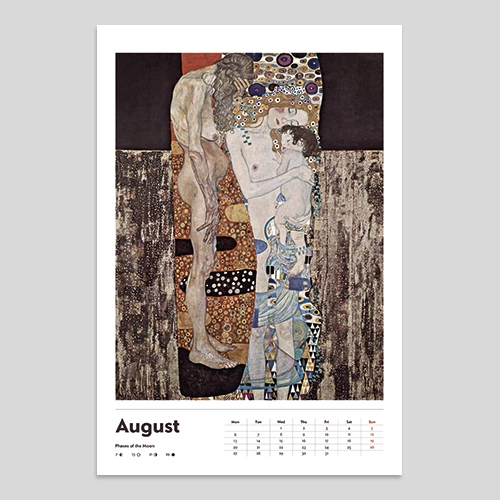 klimt zidni kalendar za 2025 godinu gustav klimt 