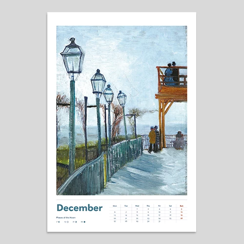 van gogh zidni kalendar za 2025 godinu  