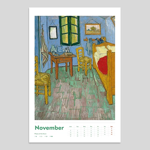 van gogh zidni kalendar za 2025 godinu  