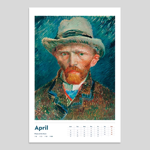 van gogh zidni kalendar za 2025 godinu  