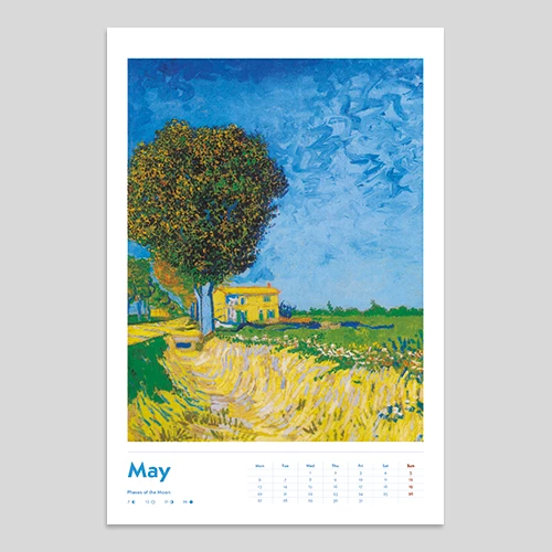 van gogh zidni kalendar za 2025 godinu  