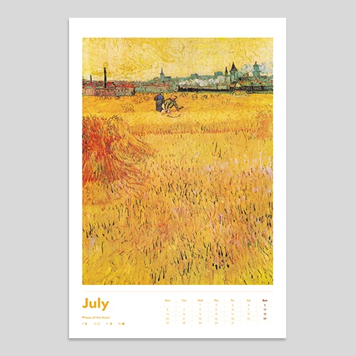 van gogh zidni kalendar za 2025 godinu  