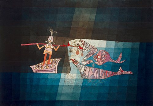 bojna scena iz smešne i fantastične opere mornari (1923) paul klee 