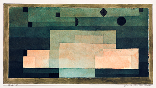 nebeski svod iznad hrama (1922) paul klee 