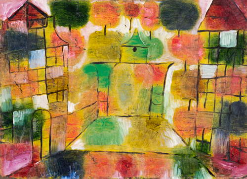 tree and architecture rhythms (1920) paul klee 