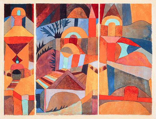 vrtovi hrama (1920) paul klee 