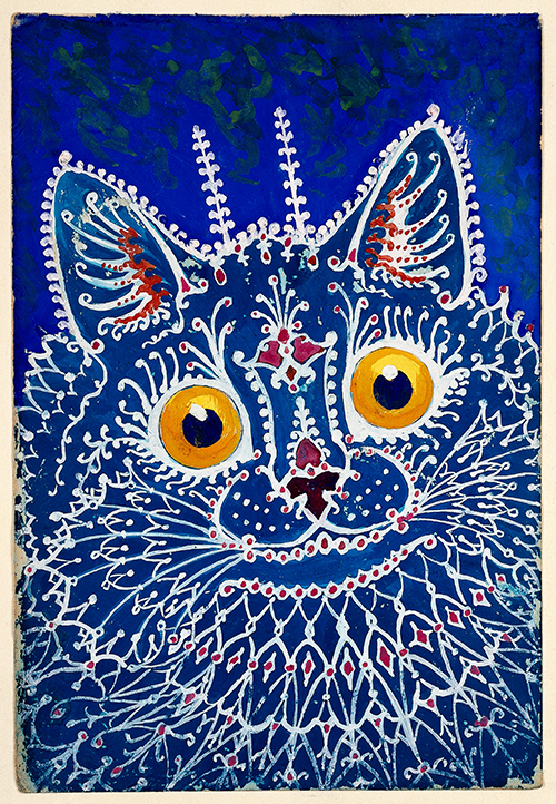 mačka u gotičkom stilu (1925 1939) louis wain 