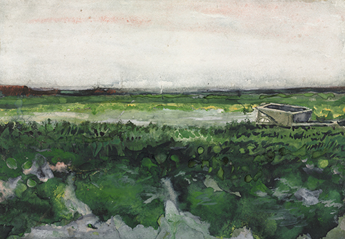 pejzaž sa kolicima (1883) vinsent van gog 