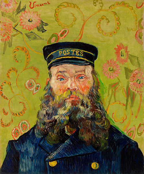 poštar (joseph roulin) (1888) vinsent van gog 