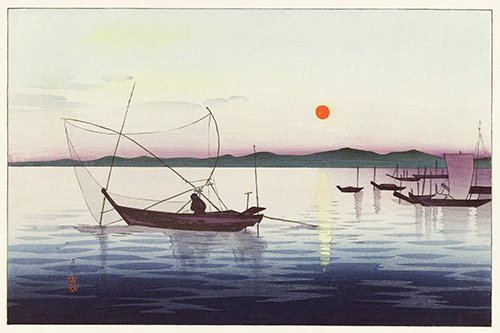 čamci i zalazeće sunce (1900 1936) ohara koson 