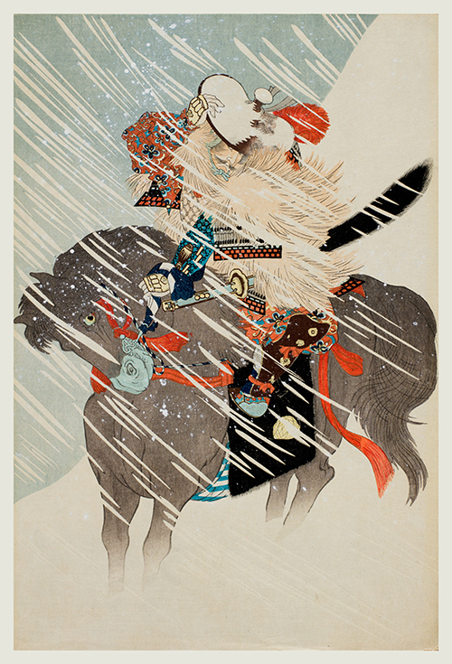 general sasa narimasa u snažnoj mećavi 2 (1897) toyohara chikanobu 