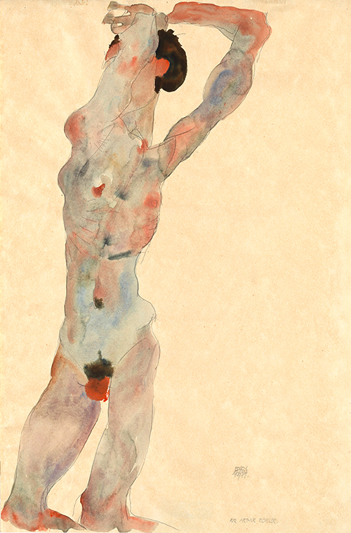 male nude (1912) egon schiele 