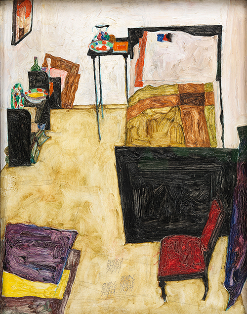 my living room (1911) egon schiele 