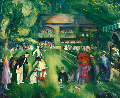 tennis at newport (1920) george wesley bellows 