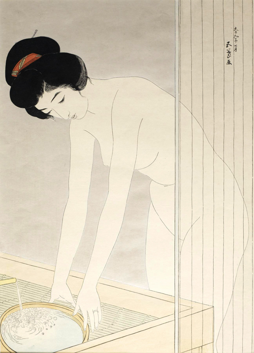 žena koja se umiva (1920) hashiguchi goyo 
