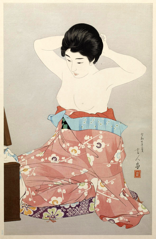 žena pred ogledalom (1930) torii kotondo 